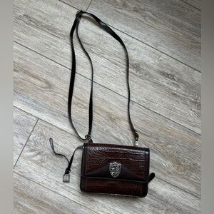 Brighton Brown Leather Crossbody Bag